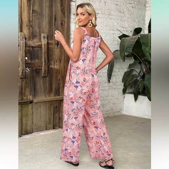 Floral Pink Jumpsuit - Picture 4 of 15